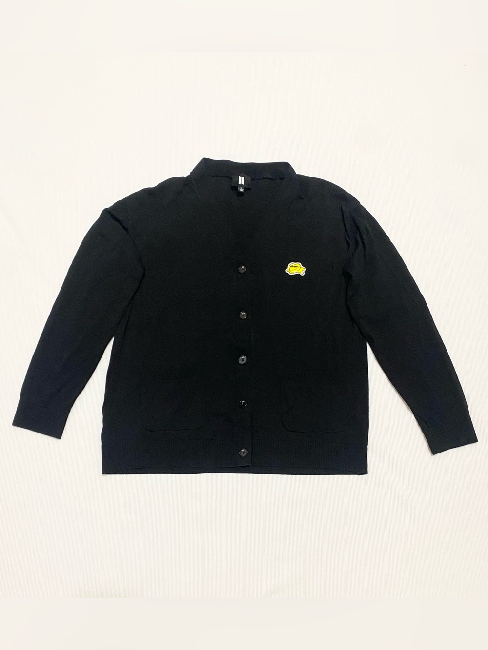 BTS K-Pop Butter Black Button Cardigan Sweater